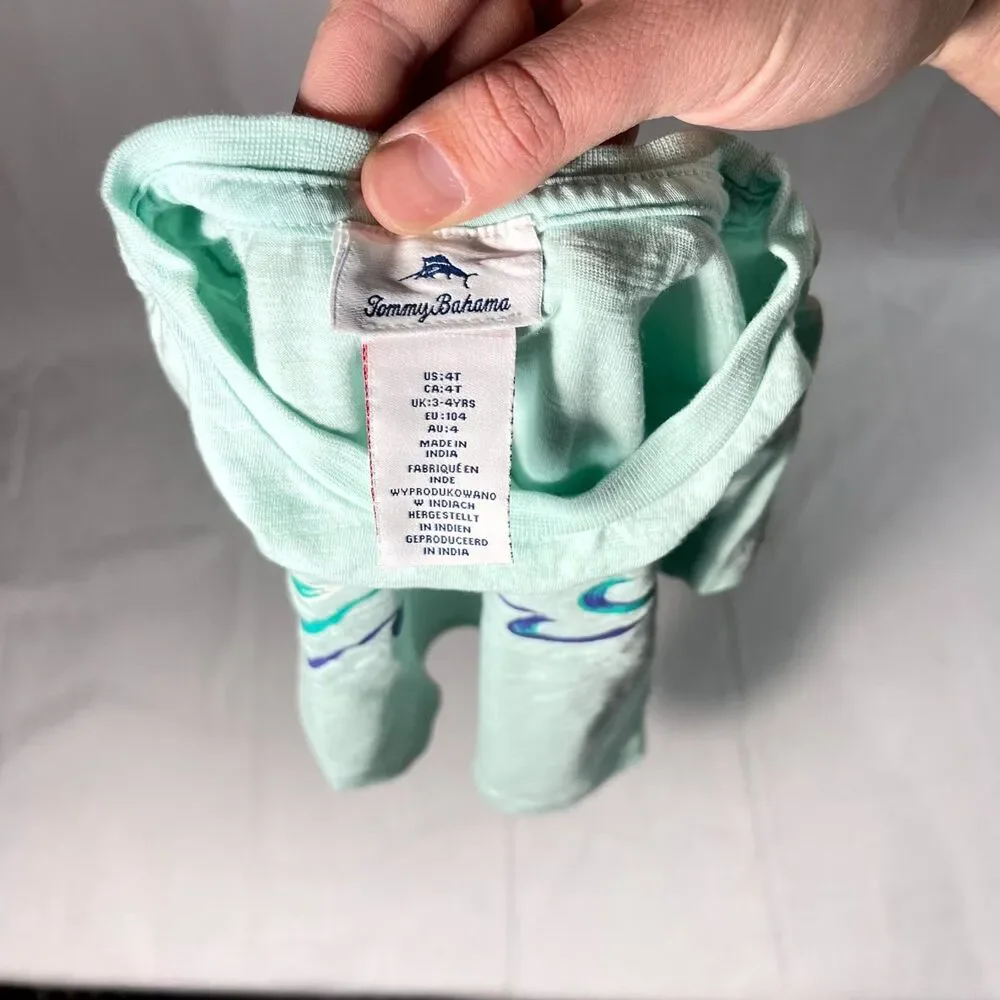 Tommy‎ Bahama Teal Tshirt Size 4T Baby